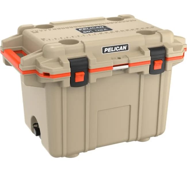 Холодильник Elite Cooler бежевый/оранжевый Pelican 50QT 50Q-2-TANORG