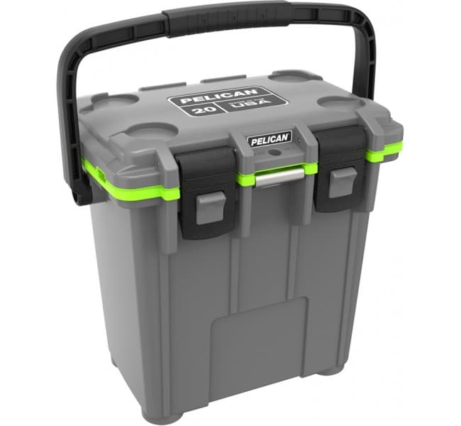 Холодильник Elite Cooler серый/ярко-зеленый Pelican 20QT 20Q-1-DKGRYEGRN