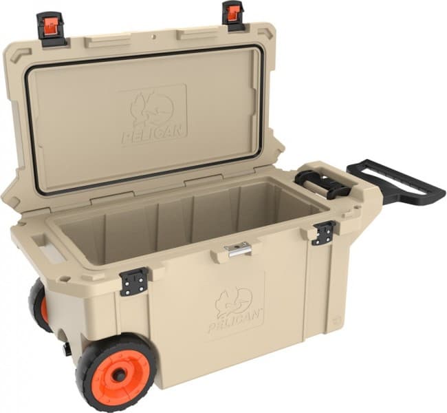 Холодильник Elite Wheeled Cooler бежевый Pelican 80QT 80QW-2-TAN