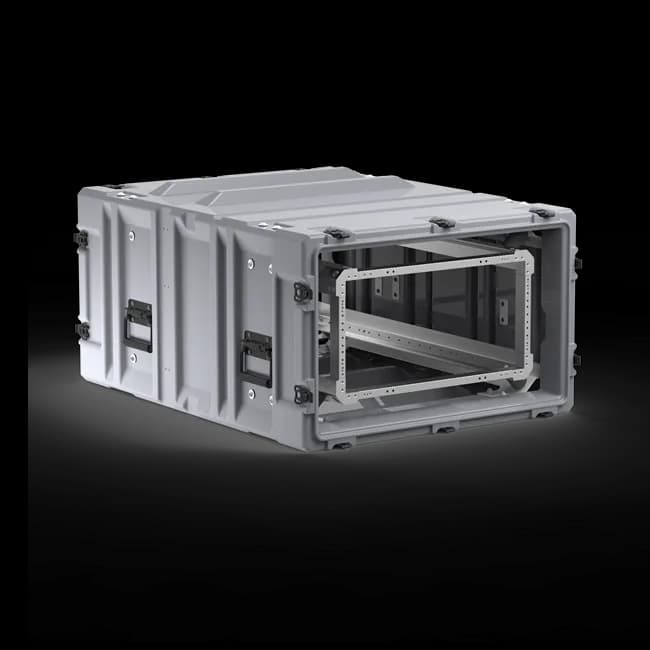 Кейс Peli Hardigg Classic Rack 116,3x68,6x42,2 см со стойкой на 6U DE2414_02_35_05CLS6UM