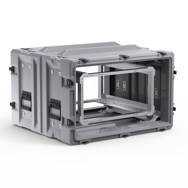 Кейс Peli Hardigg Classic Rack 88,4x68,6x42,2 см со стойкой на 6U DE2414_02_24_05CLS6UM