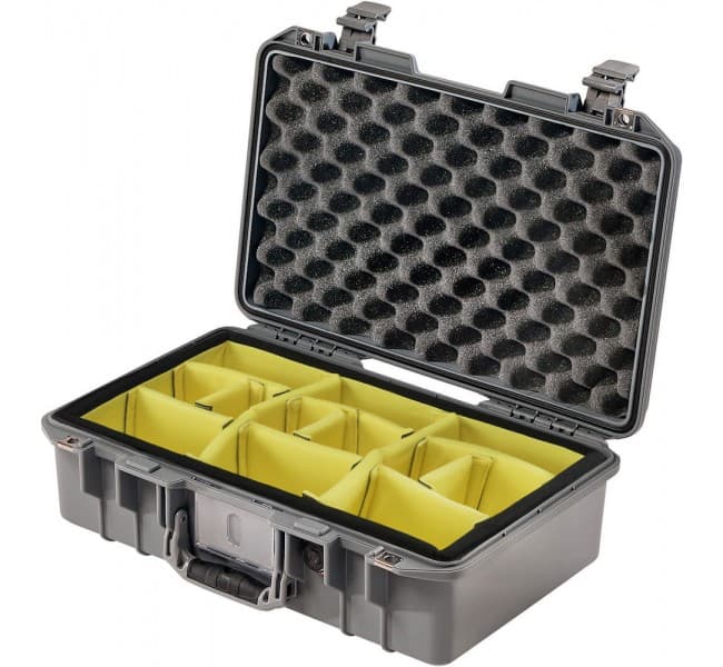 Кейс Pelican Air 1485 мягкие перегородки серебро 014850-0040-180E