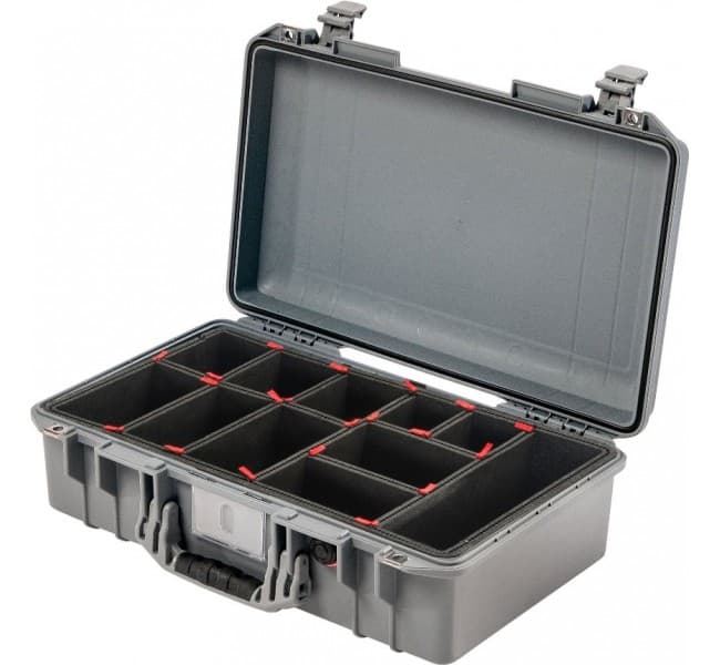 Кейс Pelican Air 1525 перегородки TrekPak серебро 015250-0050-180E