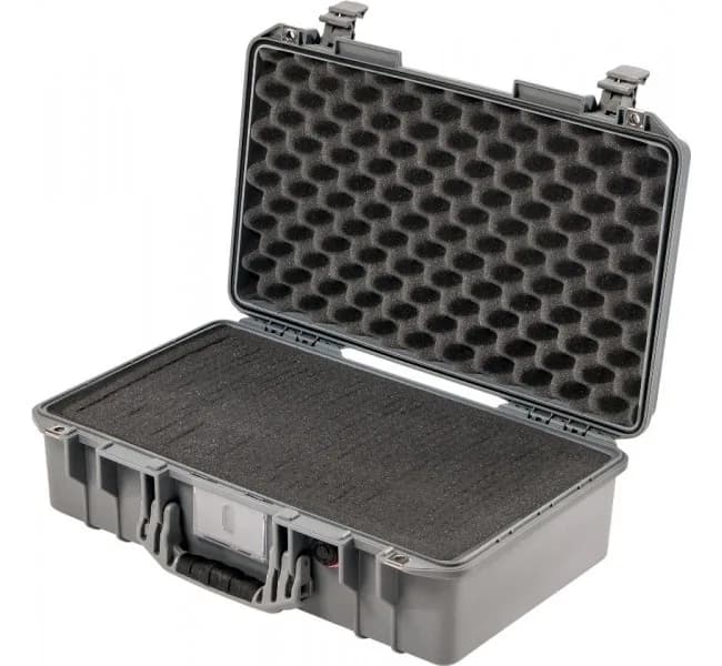 Кейс Pelican Air 1525 с поропластом серебро 015250-0000-180E