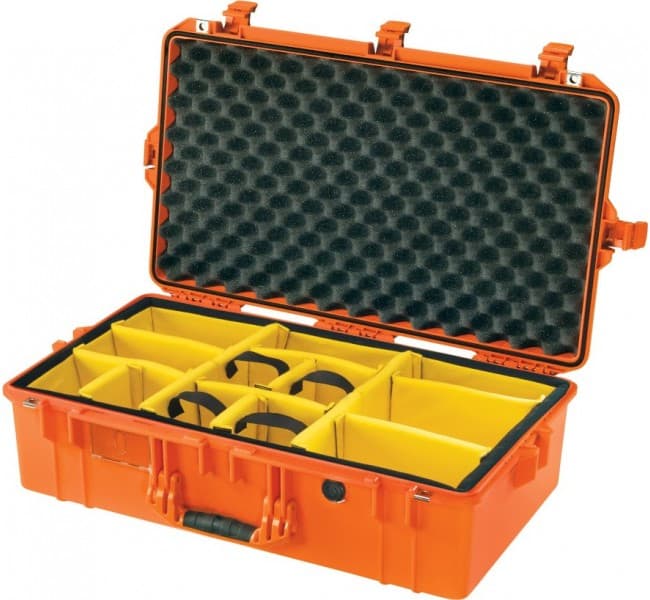 Кейс Pelican Air 1605 мягкие перегородки оранжевый 016050-0040-150E