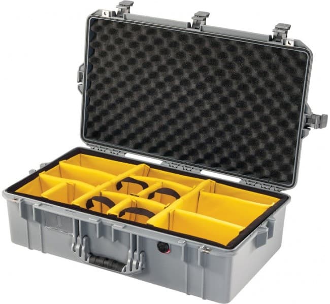 Кейс Pelican Air 1605 мягкие перегородки серебро 016050-0040-180E