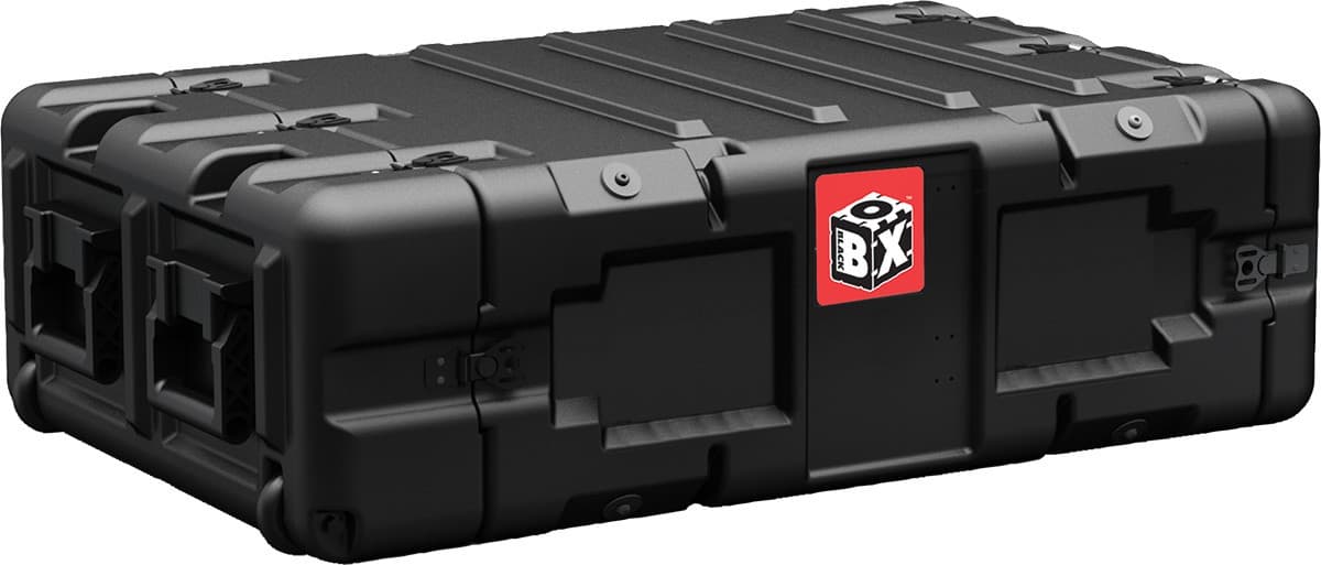 Легкий ударопрочный кейс Peli Hardigg BlackBox3U с 19″ стойкой на 3U BLACKBOX-3U