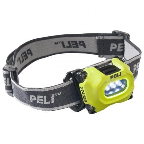 Взрывобезопасный фонарь Peli 2745Z0 LED ATEX Zone 0 налобный желтый 027450-0104-241E