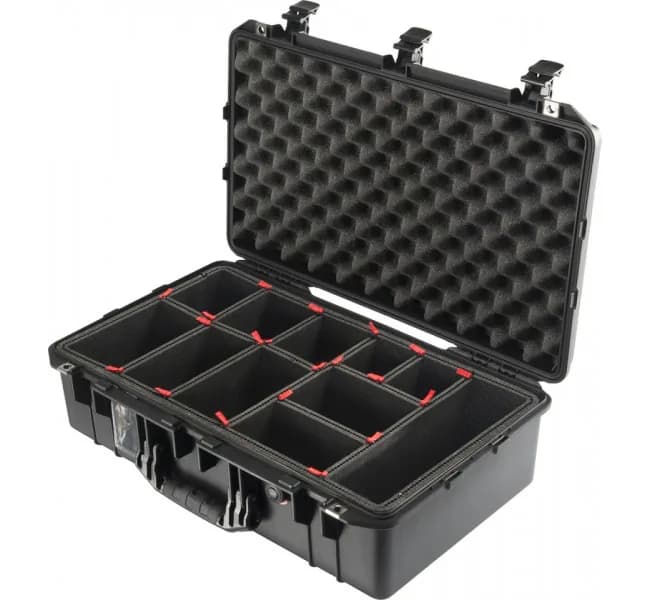 Защитный кейс Peli Air 1555 с перегородками черный 015550-0051-110E