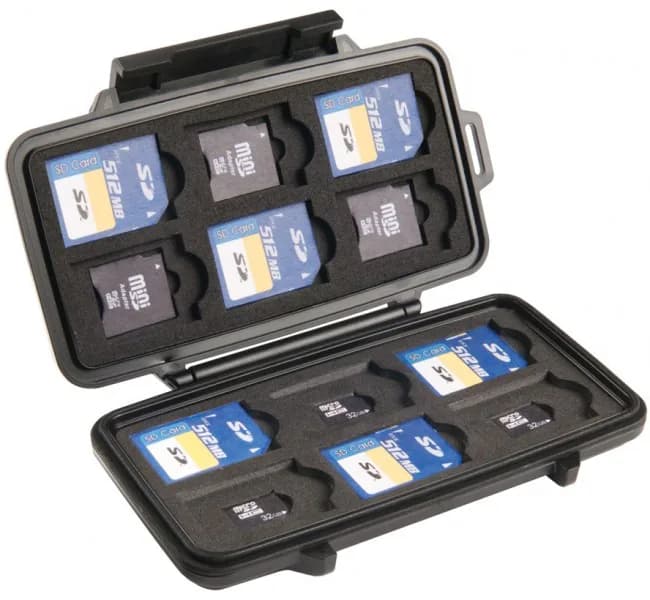 Защитный кейс Peli Micro 0915 для карт памяти SD 0910-015-110E