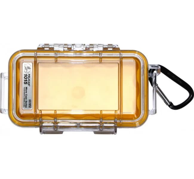 Защитный кейс Peli Micro 1015 прозрачный с желтым вкладышем 1015-007-100E