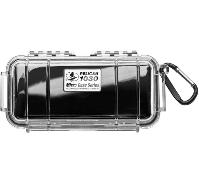 Защитный кейс Peli Micro 1030 прозрачный с черным вкладышем 1030-025-100E