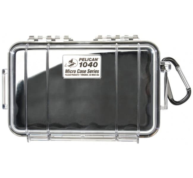 Защитный кейс Peli Micro 1040 прозрачный с черным вкладышем 1040-025-100E