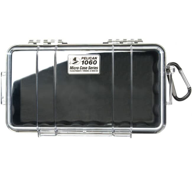 Защитный кейс Peli Micro 1060 прозрачный с черным вкладышем 1060-025-100E