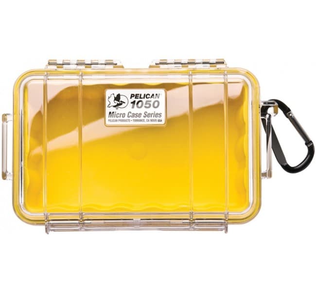 Защитный кейс Peli Micro прозрачный с желтым вкладышем 1050-027-100E