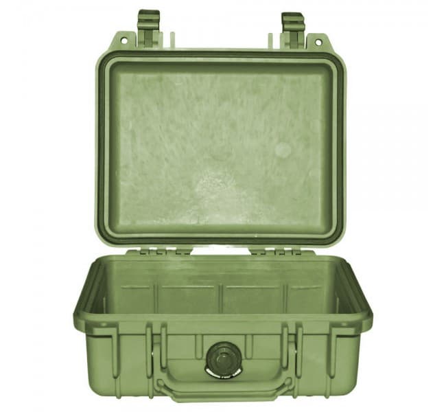 Защитный кейс Peli Protector 1200 без поропласта зеленый 1200-001-130E