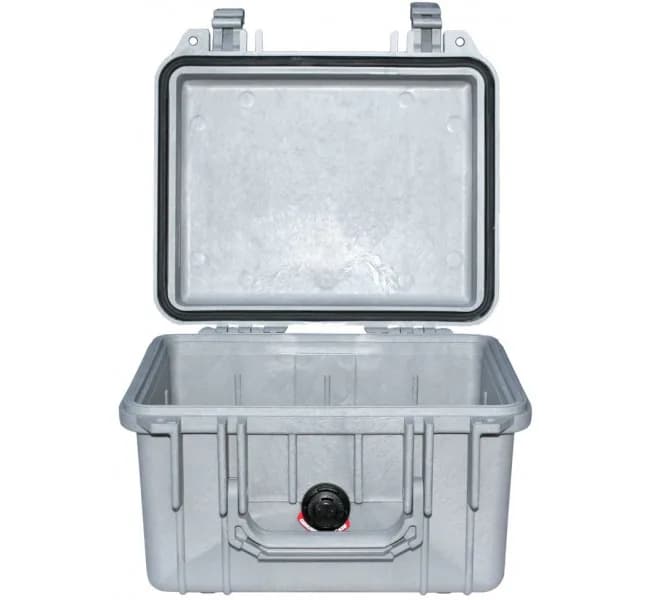 Защитный кейс Peli Protector 1300 без поропласта серебро 1300-001-180E