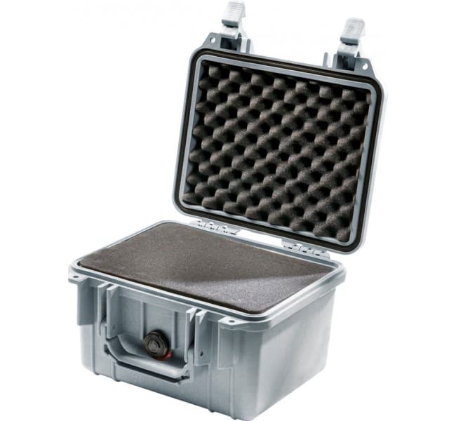 Защитный кейс Peli Protector 1300 с поропластом серебро 1300-000-180E