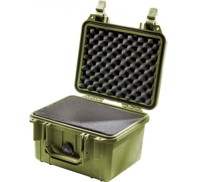 Защитный кейс Peli Protector 1300 с поропластом зеленый 1300-000-130E