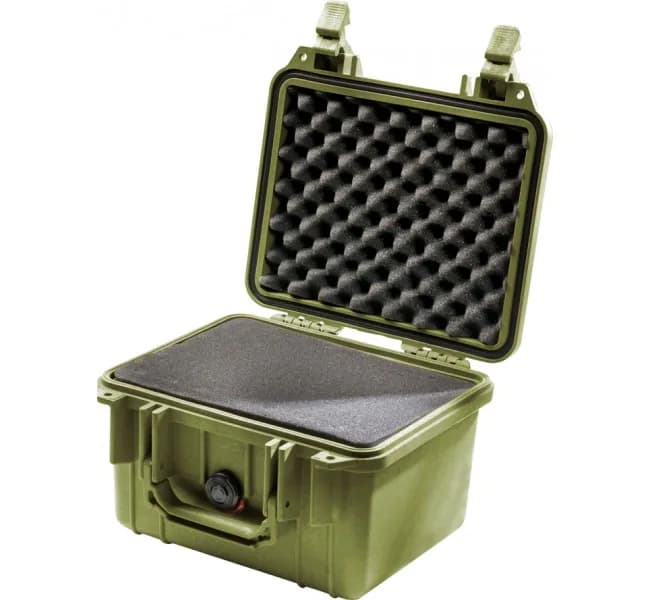 Защитный кейс Peli Protector 1300 с поропластом зеленый 1300-000-130E