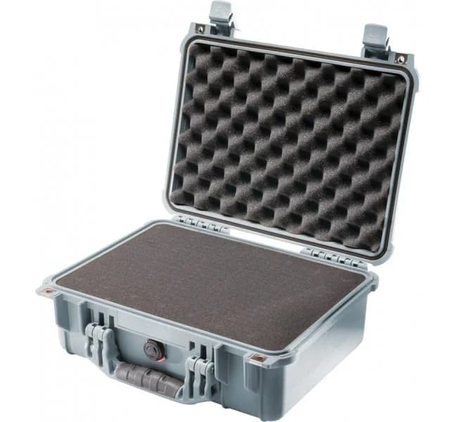 Защитный кейс Peli Protector 1450 с поропластом серебро 1450-000-180E