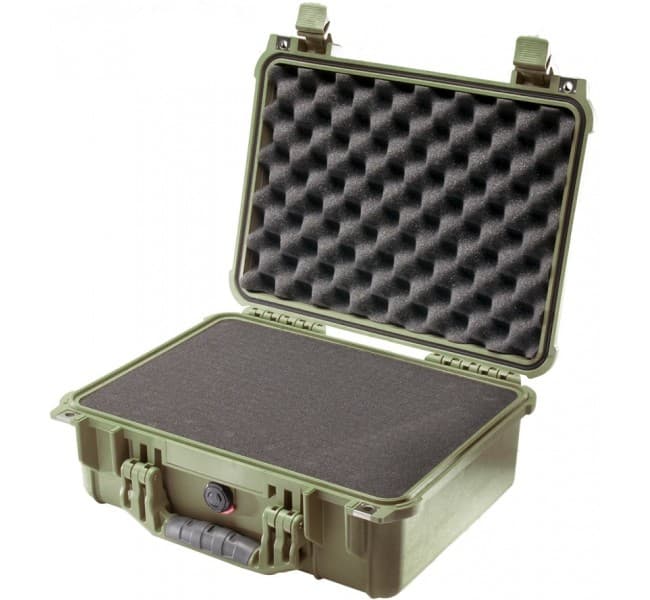 Защитный кейс Peli Protector 1450 с поропластом зеленый 1450-000-130E