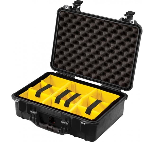 Защитный кейс Peli Protector 1500 с мягкими перегородками черный 015000-0040-110E