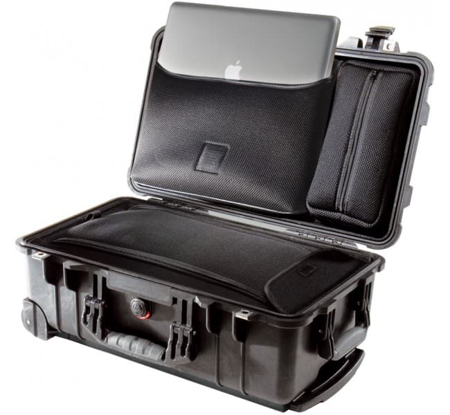 Защитный кейс Peli Protector 1510LOC с органайзером для вещей и ноутбука черный 1510-006-110E