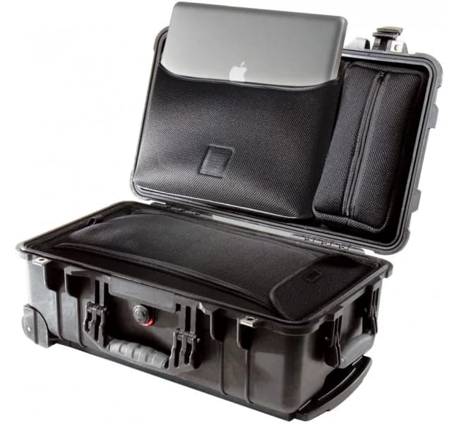 Защитный кейс Peli Protector 1510LOC с органайзером для вещей и ноутбука черный 1510-006-110E