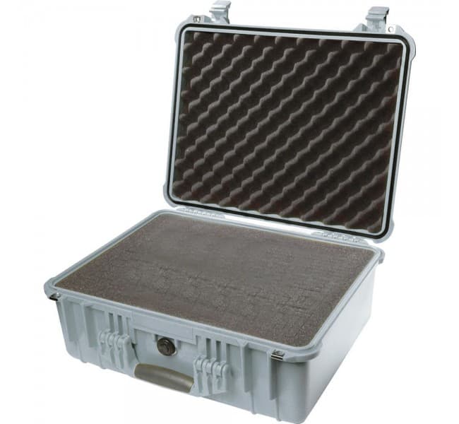Защитный кейс Peli Protector 1550 с поропластом серебро 1550-000-180E