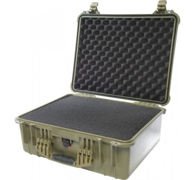 Защитный кейс Peli Protector 1550 с поропластом зеленый 1550-000-130E