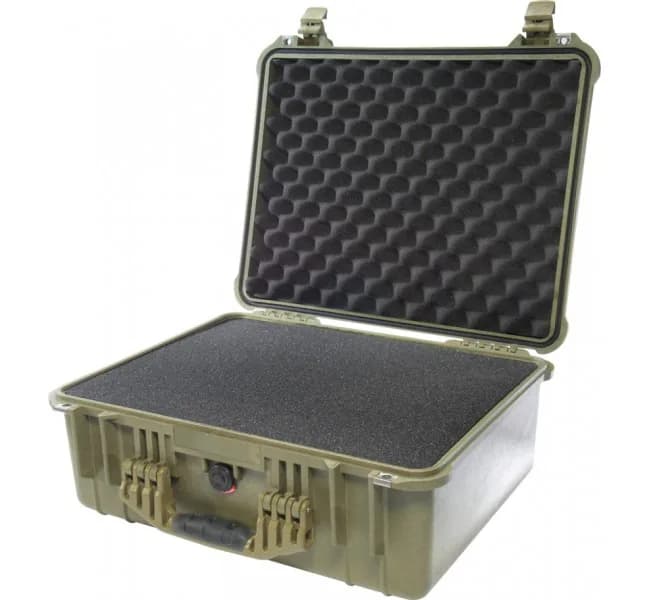 Защитный кейс Peli Protector 1550 с поропластом зеленый 1550-000-130E