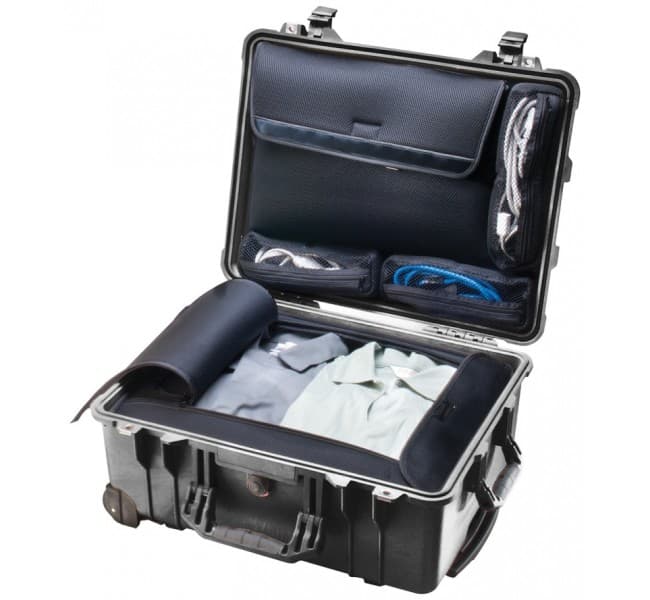 Защитный кейс Peli Protector 1560LOC с органайзером для вещей и ноутбука черный 1560-006-110E