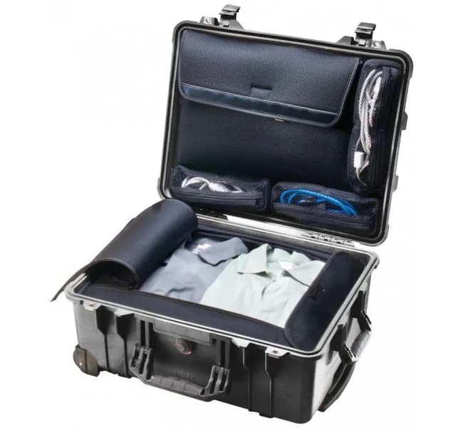 Защитный кейс Peli Protector 1560LOC с органайзером для вещей и ноутбука черный 1560-006-110E