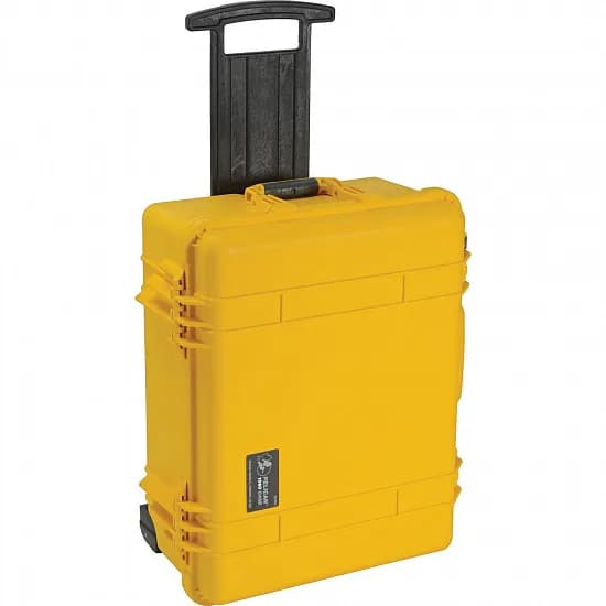Защитный кейс Peli Protector 1560M с усиленной колесной базой без поропласта желтый 015600-0019-240E