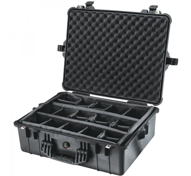 Защитный кейс Peli Protector 1600 с мягкими перегородками черный 1600-004-110E