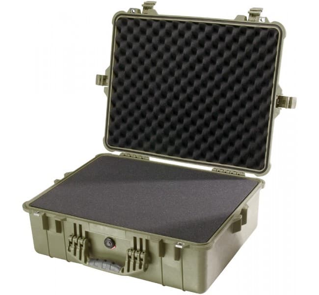 Защитный кейс Peli Protector 1600 с поропластом зеленый 1600-000-130E