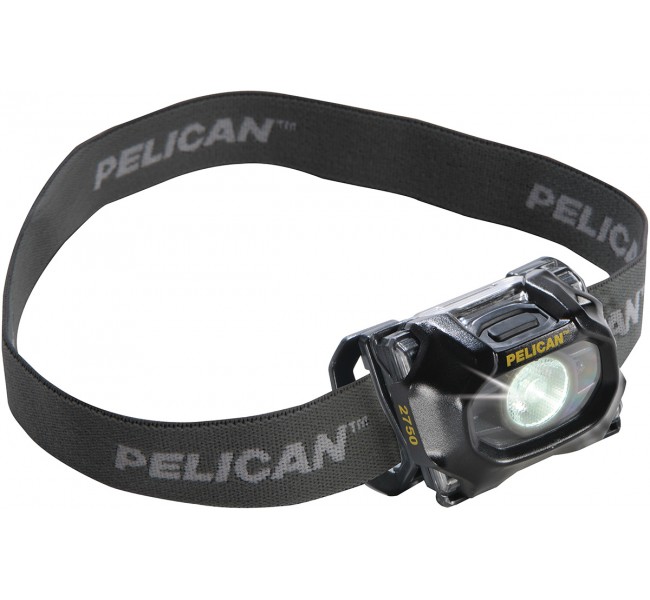 Налобный многофункциональный двухцветный фонарь Peli 2750C LED черный 027500-0102-110E